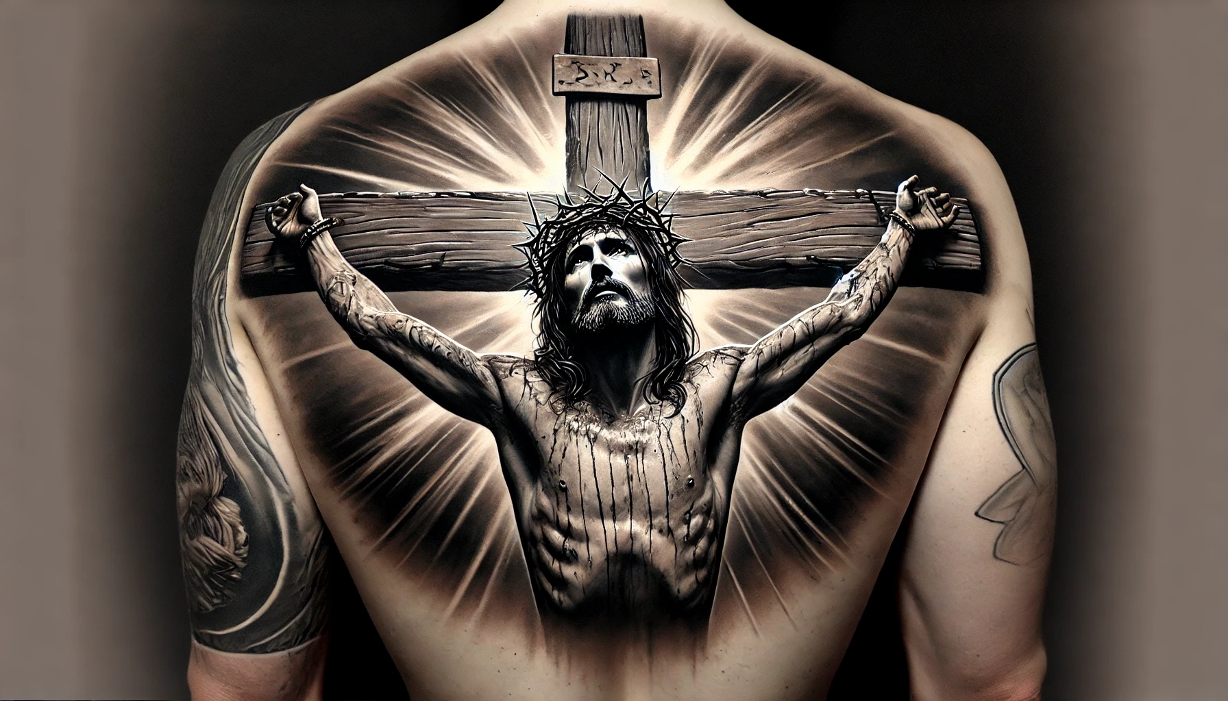 Jesus on the Cross Tattoo design