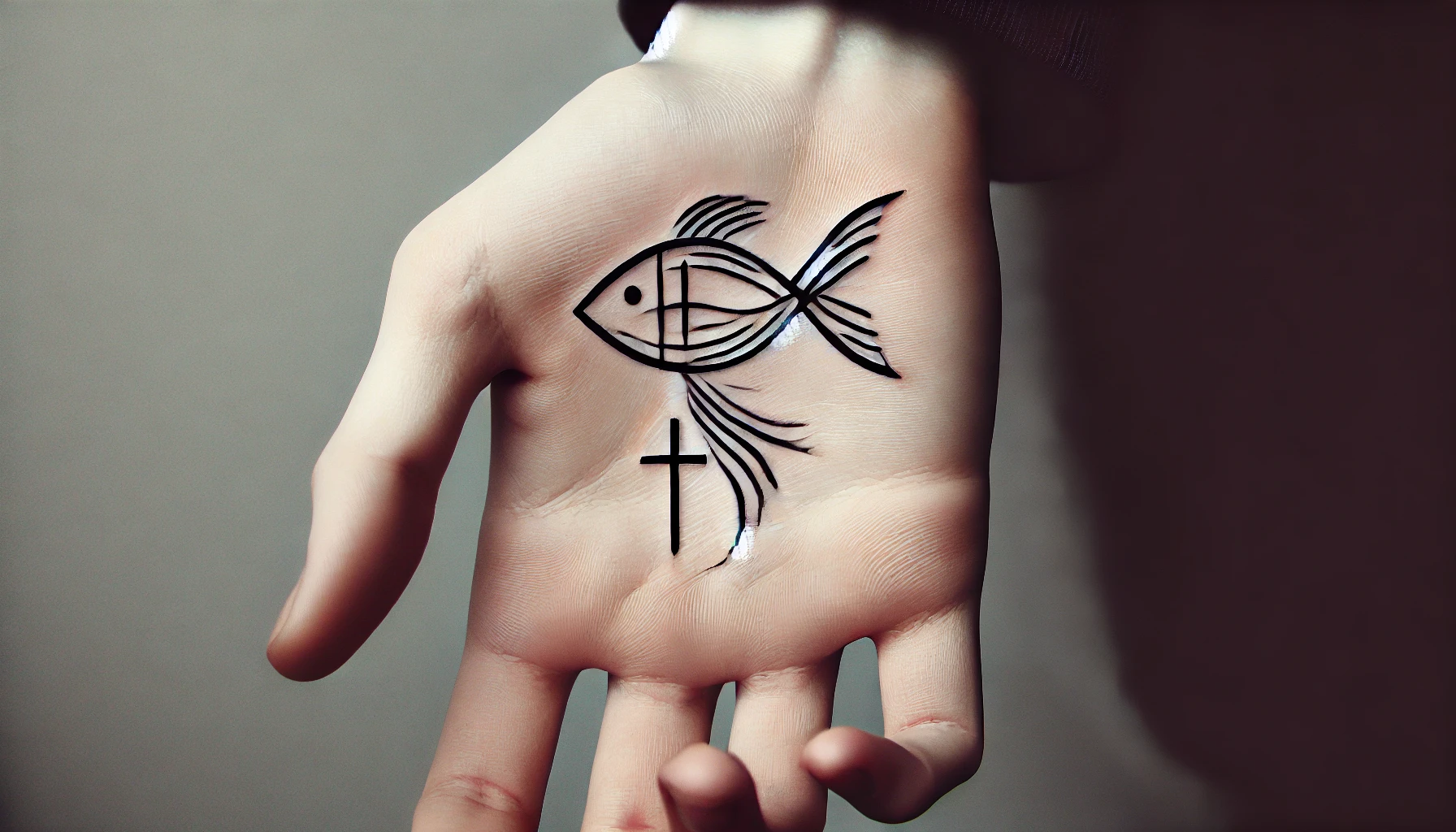 Ichthys (Christian Fish) Tattoo