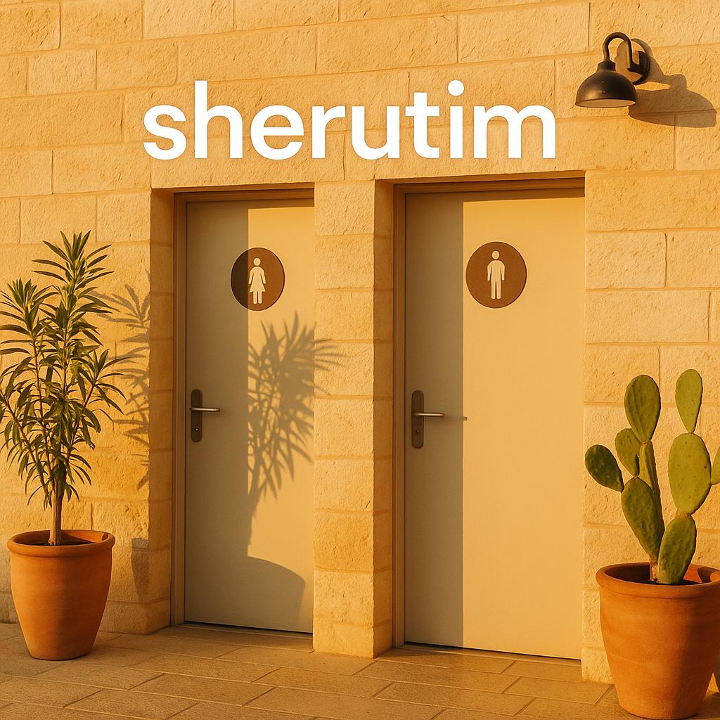 1 Minute Hebrew-שירותים,sherutim
