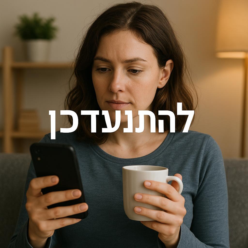 Hebrew Word of the Day-להתעדכן,lehit’adken