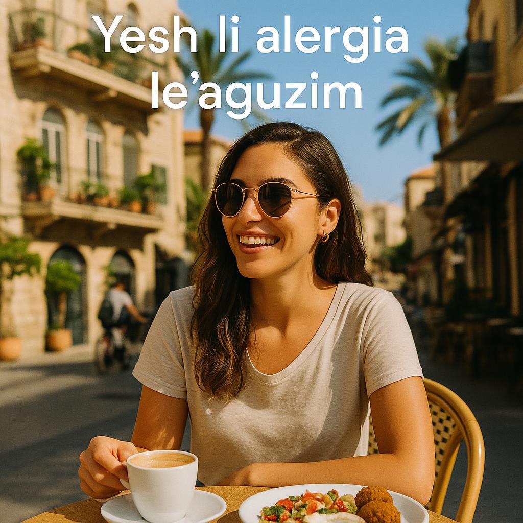 1 Minute Hebrew-יש לי אלרגיה לאגוזים,Yesh li alergia le’aguzim