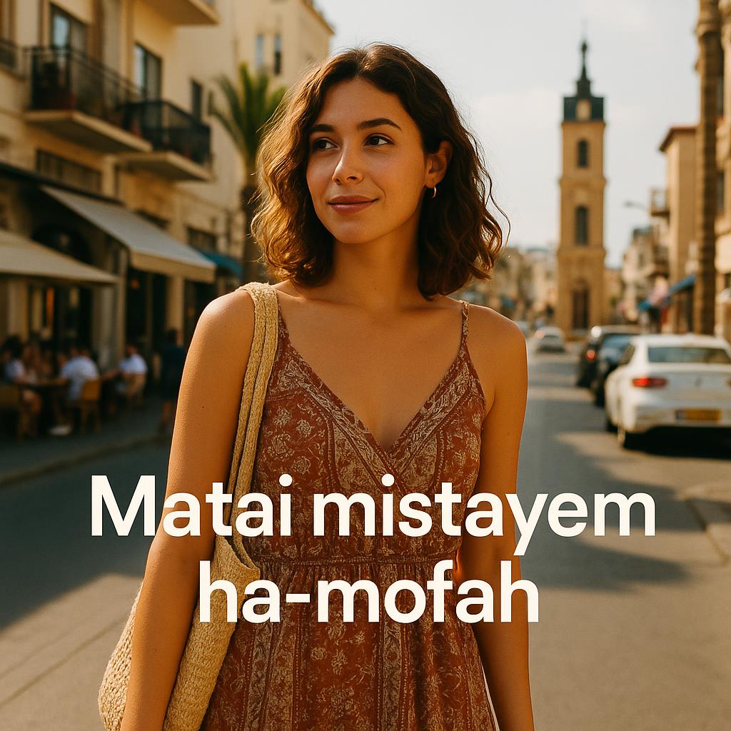1 Minute Hebrew-מתי מסתיים המופע,Matai mistayem ha-mofah